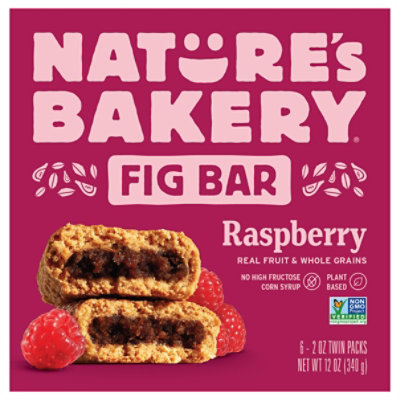 Natures Bakery Fig Bar Stone Ground Whole Wheat Raspberry - 6-2 Oz - Image 1