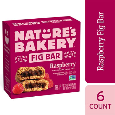 Natures Bakery Fig Bar Stone Ground Whole Wheat Raspberry - 6-2 Oz - Image 2