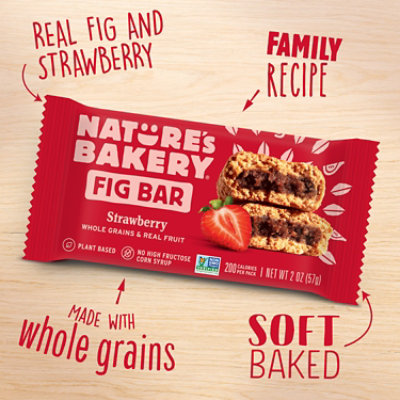 Natures Bakery Fig Bar Strawberry - 6-2 Oz - Image 3