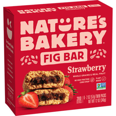 Natures Bakery Fig Bar Strawberry - 6-2 Oz - Image 1