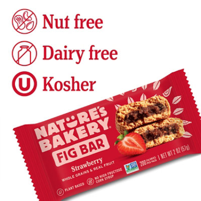 Natures Bakery Fig Bar Strawberry - 6-2 Oz - Image 4