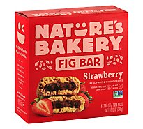 Natures Bakery Fig Bar Strawberry - 6-2 Oz