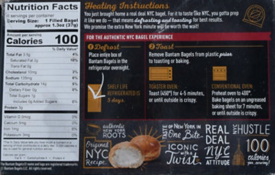 Bantam Bagels Bagels Mini Stuffed The Classic - 6-1.3 Oz - Image 6
