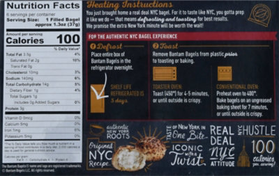 Bantam Bagels Stuffed Everybodys Favorite Mini - 6-1.3 Oz - Image 6