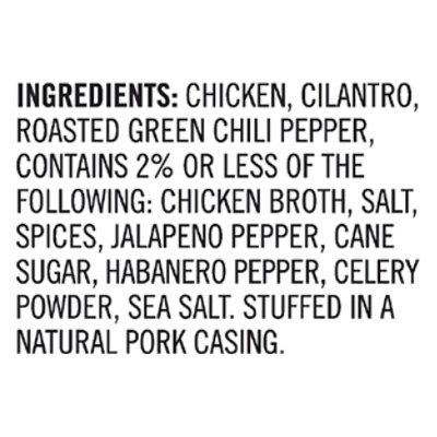 Aidells Smoked Chicken Sausage Links Habanero & Green Chile 4 Count - 12 Oz - Image 5