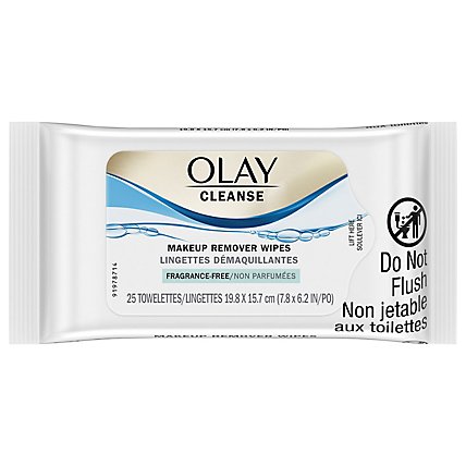 Olay Cleanse Makeup Remover Wipes Fragrance Free - 25 Count - Image 2