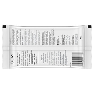 Olay Cleanse Makeup Remover Wipes Fragrance Free - 25 Count - Image 6