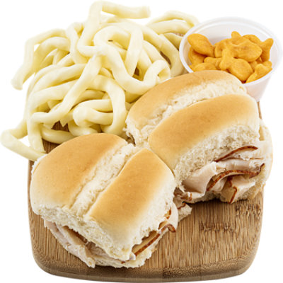Haggen Turkey Sliders with Mozzarella Whips and Cheese Crackers - Made Right Here Always Fresh - Each - Image 1