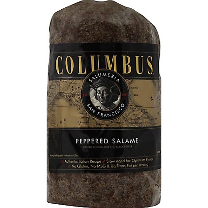 Columbus Peppered Salame - 0.50 Lb - Image 2