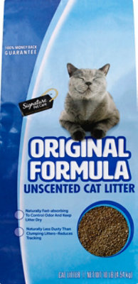 Signature Pet Care Cat Litter Unscented Original Formula - 10 Lb - Image 2