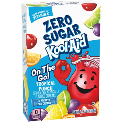 Kool-Aid Tropical Punch Zero Sugar Artificially Flavored Powdered