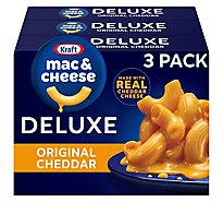 Kraft Deluxe Original Macaroni & Cheese Dinner Boxes - 3-14 Oz