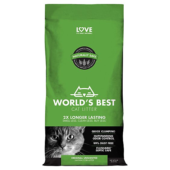 Worlds Best Cat Litter Clumping Formula Bag - 8 Lb