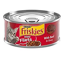 Friskies Cat Food Prime Filets With Beef In Gravy Can - 5.5 Oz