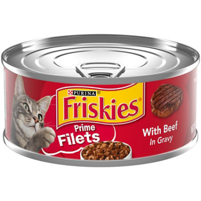 Friskies Cat Food Prime Filets With Beef In Gravy Can - 5.5 Oz