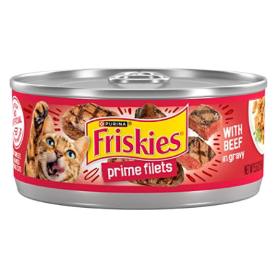 Friskies Cat Food Prime Filets With Beef In Gravy Can - 5.5 Oz