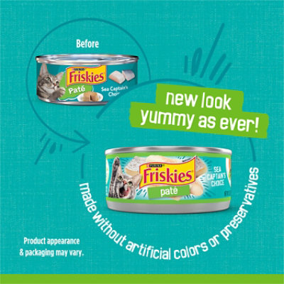 Purina Friskies Pate Mixed Fish Flavors Cat Wet Food - 5.5 Oz - Image 4