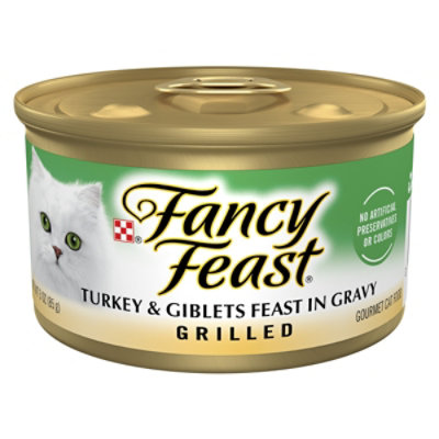 Fancy Feast Grilled Turkey & Giblets Cat Wet Food - 3 Oz - Image 1