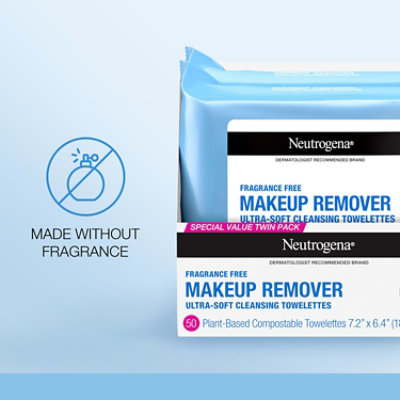 Neutrogena Makeup Remover Cleansing Towelettes Fragrance-Free - 25 Count - Image 4