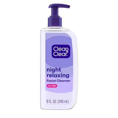 Clean & Clear Face Wash Deep Cleansing Night Relaxing - 8 Fl. Oz.