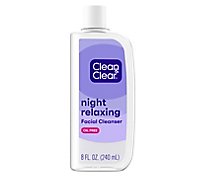 Clean & Clear Face Wash Deep Cleansing Night Relaxing - 8 Fl. Oz.