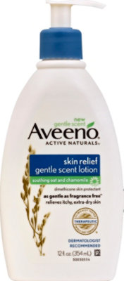 Aveeno Active Naturals Lotion Gentle Scent Skin Relief Soothing Oat and Chamomile - 12 Fl. Oz. - Image 2