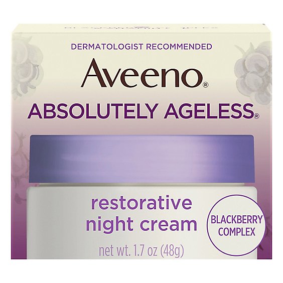 Aveeno Active Naturals Absolutely Ageless Restorative Night Cream - 1.7 Oz