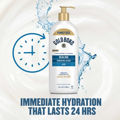 Gold Bond Ultimate Lotion Skin Therapy Healing Aloe Family Size - 20 Oz - Image 5