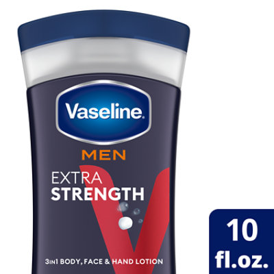 Vaseline Men Healing Moisture Hand And Body Lotion Extra Strength - 10 Oz - Image 1