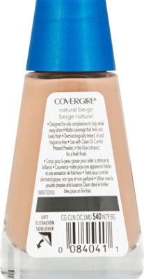 COVERGIRL Clean Liquid Foundation Oil Control Natural Beige 540 - 1 Fl. Oz. - Image 3