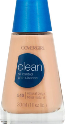 COVERGIRL Clean Liquid Foundation Oil Control Natural Beige 540 - 1 Fl. Oz. - Image 2