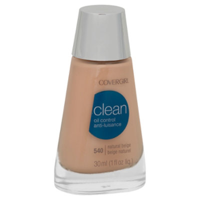 COVERGIRL Clean Liquid Foundation Oil Control Natural Beige 540 - 1 Fl. Oz.