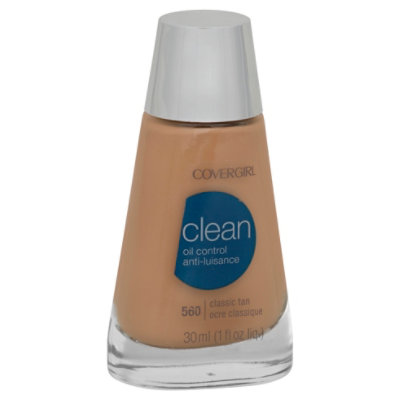 COVERGIRL Clean Liquid Foundation Oil Control Classic Tan 560 - 1 Fl. Oz.