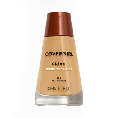 Covergirl Clean Liquid Foundation Normal Skin Classic Ivory 110 1 Fl Oz Albertsons