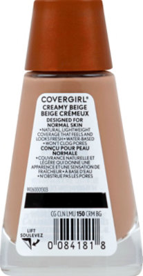 COVERGIRL Clean Liquid Foundation Normal Skin Creamy Beige 150 - 1 Fl. Oz. - Image 3