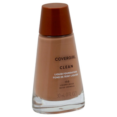 COVERGIRL Clean Liquid Foundation Normal Skin Creamy Beige 150 - 1 Fl. Oz. - Image 1