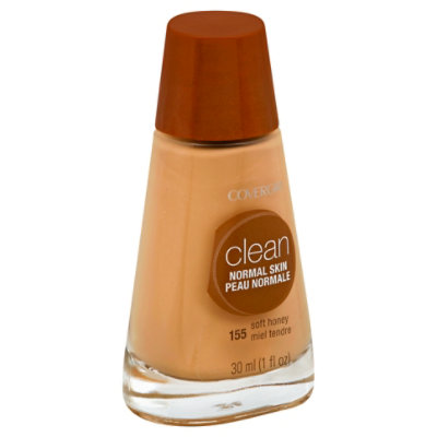 COVERGIRL Clean Liquid Foundation Normal Skin Soft Honey 155 - 1 Fl. Oz.