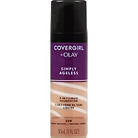 COVERGIRL + Olay Simply Ageless Liquid Foundation 3-in-1 Creamy Natural 220 - 1 Fl. Oz. - Image 2