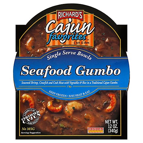 Richards Cajun Favorites Single Serve Bowls Seafood Gumbo - 12 Oz
