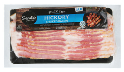 Signature SELECT Thick Cut Hickory Smoked Sliced Bacon - 16 Oz - Image 2