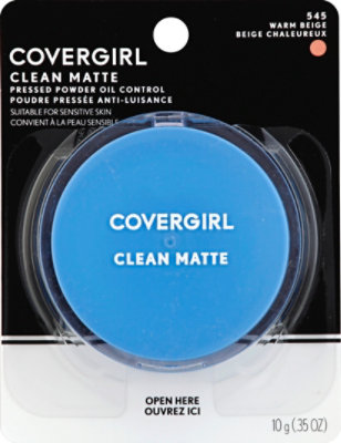 COVERGIRL Clean Pressed Powder Oil Control Anti-luisance Warm Beige 545 - 0.35 Oz