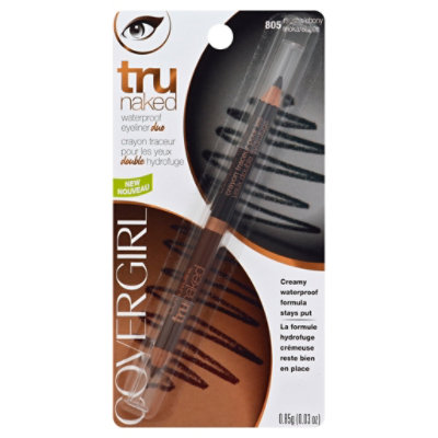 COVERGIRL truNAKED Eyeliner Duo Waterproof Mocha/Ebony 805 - 0.03 Oz