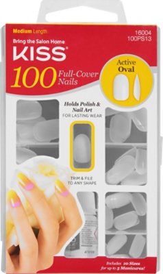 KISS 100 Full-Cove Nail Kit - Active Oval – KISS USA