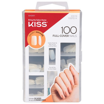 Kiss 100 Nails Short Square - Each
