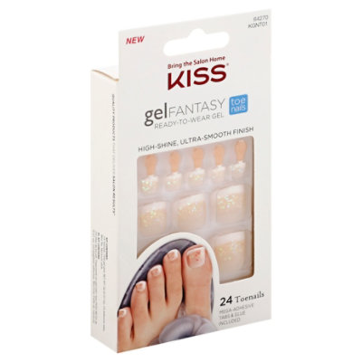 Kiss Gel Fantasy Toenails Lota Oomp - Each