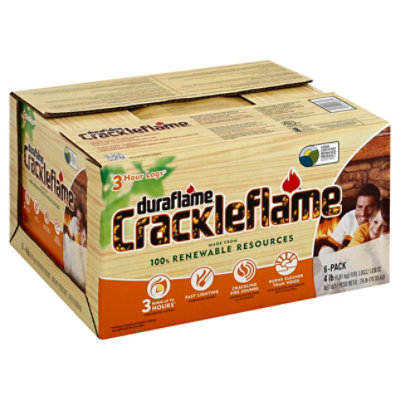 Duraflame Crackleflame Fire Logs 3 Hour - 6-4 Lb - Image 1