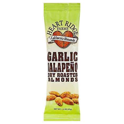 Heart Ridge Farms Almonds Dry Roasted Garlic Jalapeno - 1.5 Oz