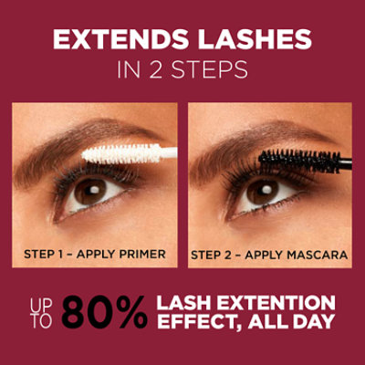 L'Oreal Paris Double Extend Tubing Mascara Lengthening in 2 Steps Black - 0.33 Fl. Oz. - Image 2