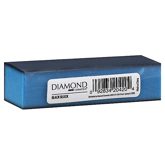 Diamond Cosmetics Nail Blcok Black 3 Sided - Each