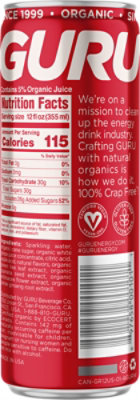 GURU Organic Original Energy Drink - 12 Fl. Oz. - Image 6